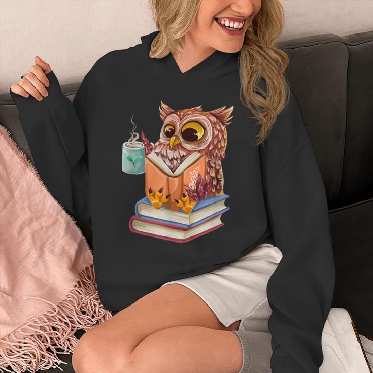 Cute Owl Reading Book And Drinking Tea Reading Rat Bookworm Unisex Hoodie Cute Owl Reading Book And Drinking Tea Reading Rat Bookworm Unisex Hoodie