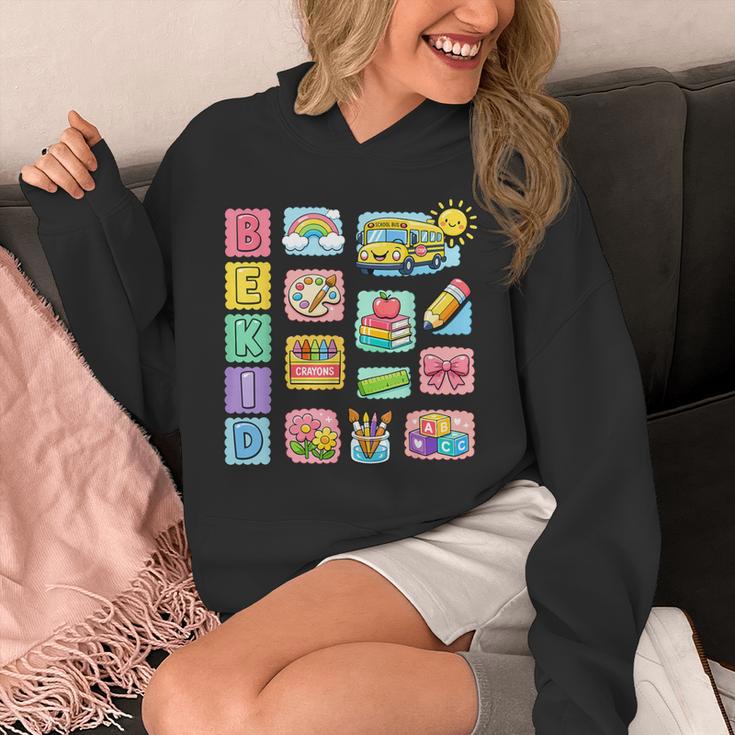 Cute Teacher Life With Crayons Rainbow Books Apple School Unisex Hoodie Cute Teacher Life With Crayons Rainbow Books Apple School Unisex Hoodie