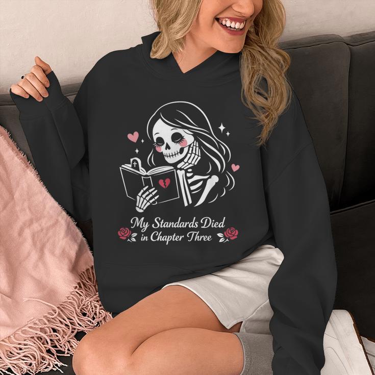 Dark Romance Pajama Skeleton Costume Woman Book Reading Unisex Hoodie Dark Romance Pajama Skeleton Costume Woman Book Reading Unisex Hoodie