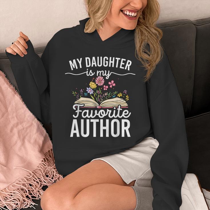 My Daughter Is My Favorite Author Support Book Writer Unisex Hoodie