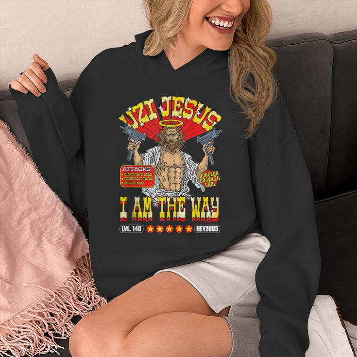 DCC Uzi Jesus I Am The Way Character Stats RPG Books Unisex Hoodie