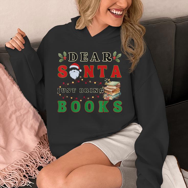 Dear Santa Just Bring Books Lover Librarian Book Worm Xmas Unisex Hoodie Dear Santa Just Bring Books Lover Librarian Book Worm Xmas Unisex Hoodie