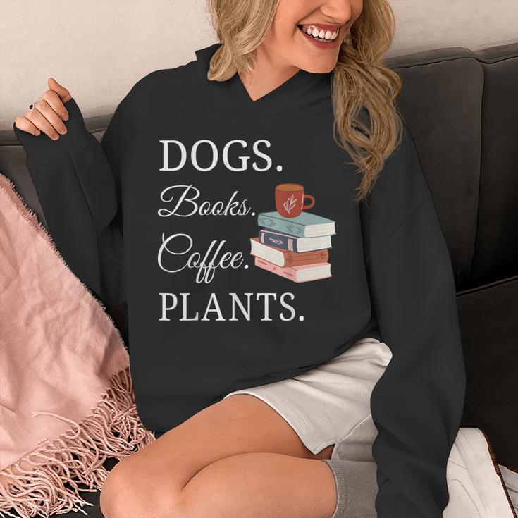 Dogs Books Coffee Plants Men Women Unisex Hoodie Dogs Books Coffee Plants Men Women Unisex Hoodie