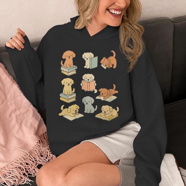 Dogs Reading Books Dog Lover Unisex Hoodie