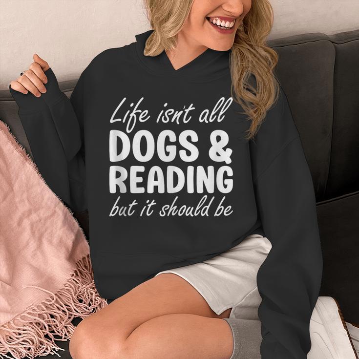 Dogs And Reading I Love Dogs I Love Reading And Books Unisex Hoodie
