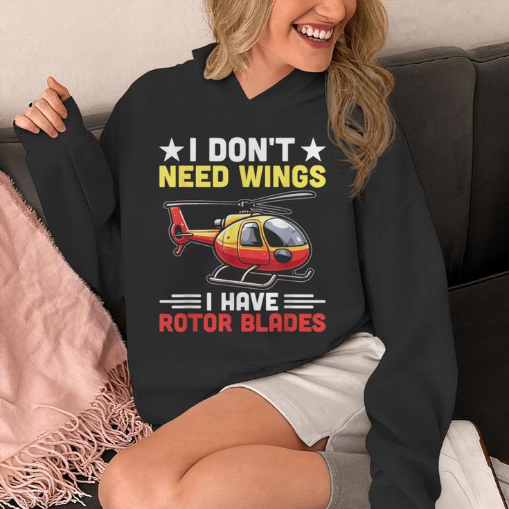 I Don't Need Wings I Have Rotor Blade ヘリコプター パイロット パーカー