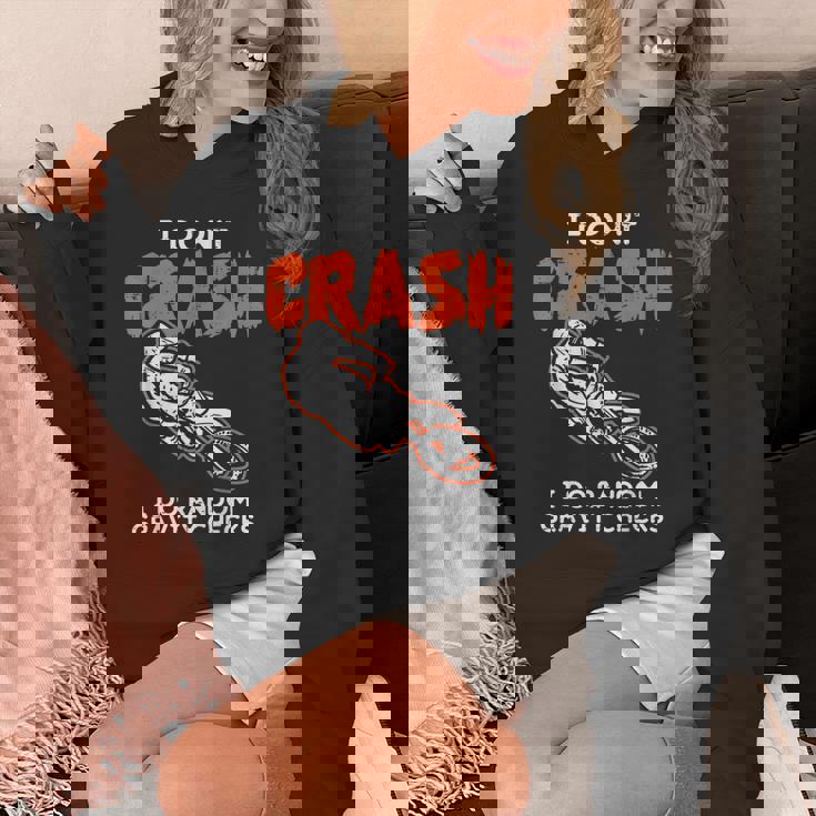 I Dont Crash ダートバイク 面白い モトクロス バイカー メンズ レディース キッズ パーカー