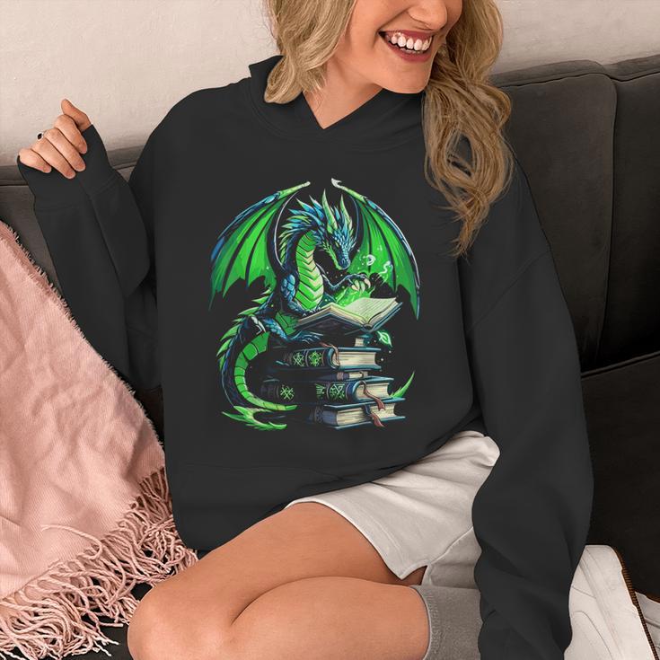 Dragon Reading Books Bookworm Unisex Hoodie