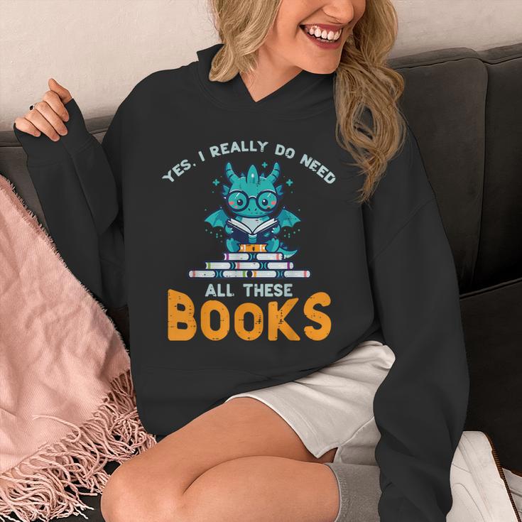 Dragon Yes I Really Need All Books Geek Kids Men Women Unisex Hoodie