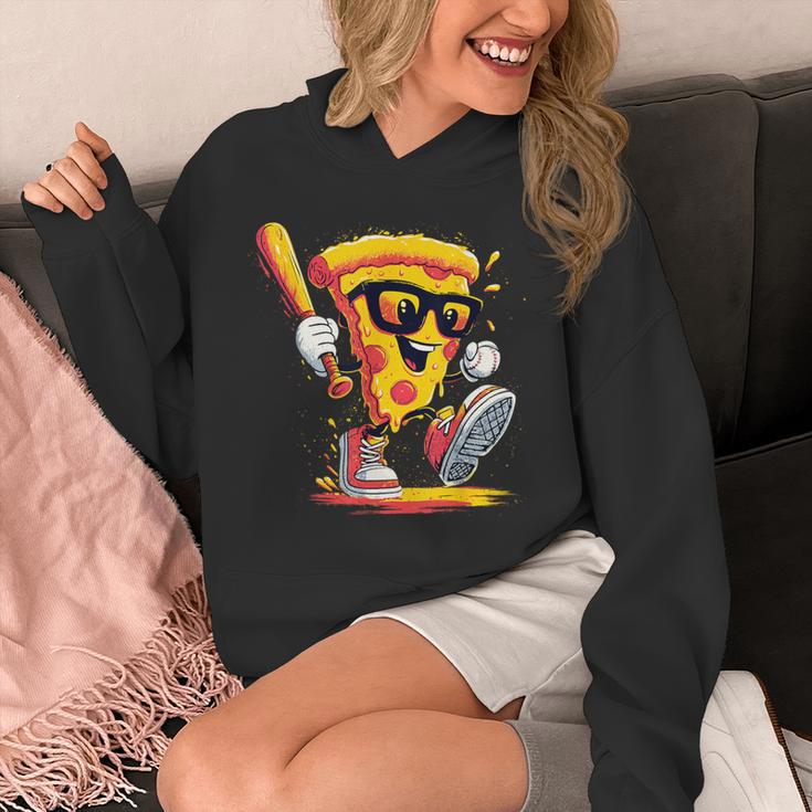 Drippy Pizza Baseball Slice Cartoon Sports Food Unisex Hoodie Drippy Pizza Baseball Slice Cartoon Sports Food Unisex Hoodie