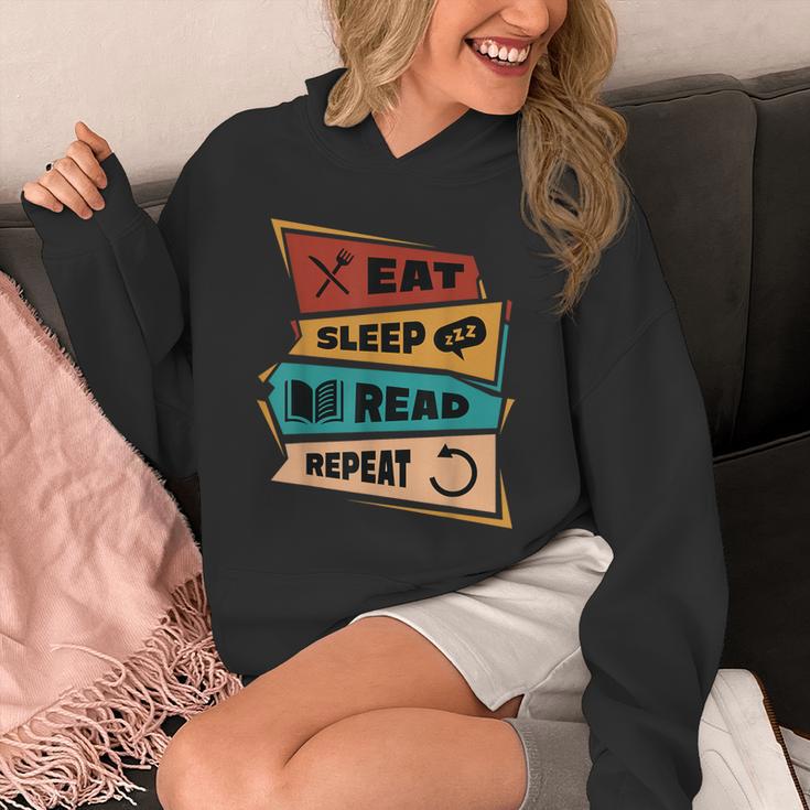Eat Sleep Read Repeat Reading Books Reader Bookworm Unisex Hoodie Eat Sleep Read Repeat Reading Books Reader Bookworm Unisex Hoodie