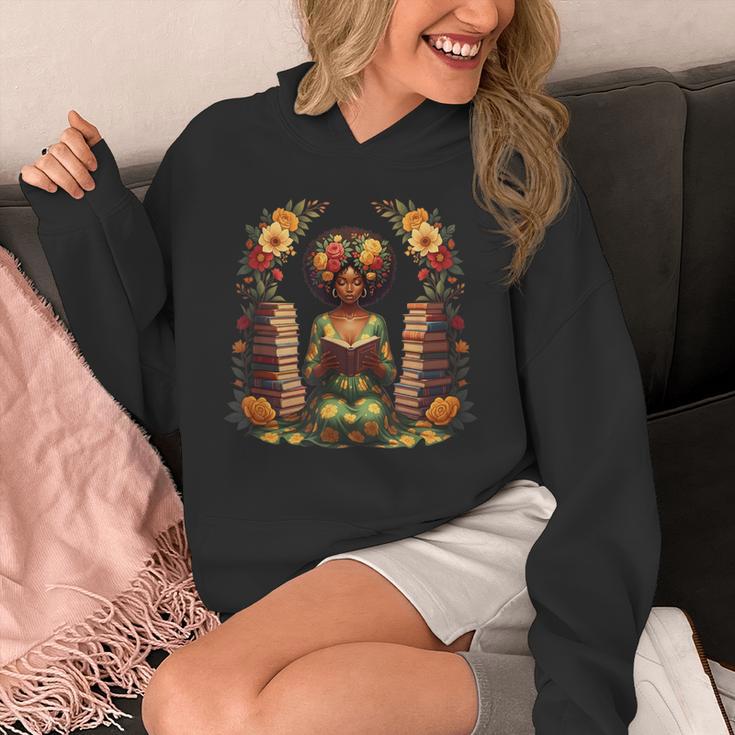 Educated Melanin Queen Afro Women Reading Book History Unisex Hoodie Educated Melanin Queen Afro Women Reading Book History Unisex Hoodie