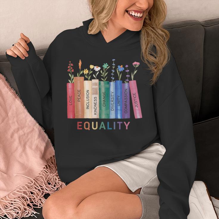 Equality Flower Books Equal Rights Social Justice Feminist Unisex Hoodie Equality Flower Books Equal Rights Social Justice Feminist Unisex Hoodie