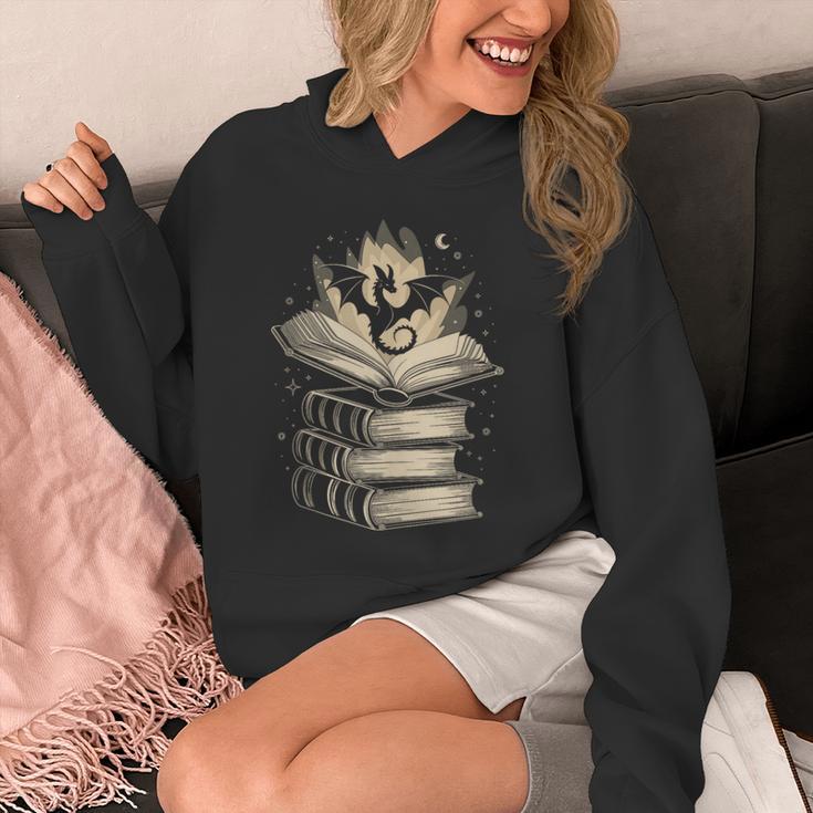 Fantasy Dragon & Books Magical Reader Unisex Hoodie