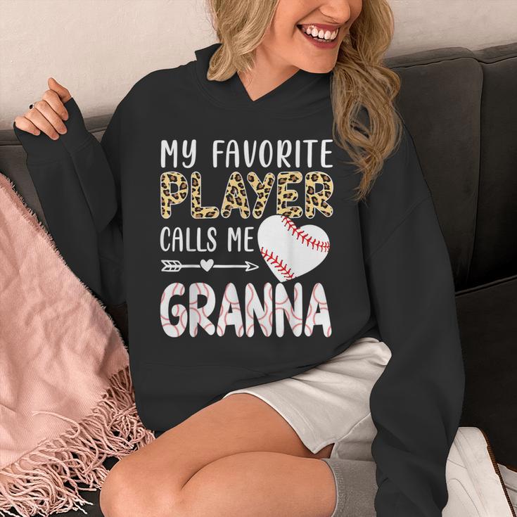 My Favorite Player Calls Me Granna Baseball Leopard Unisex Hoodie My Favorite Player Calls Me Granna Baseball Leopard Unisex Hoodie