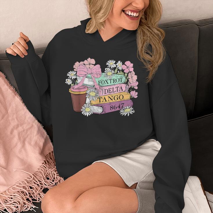 Floral Book Foxtrot Delta Tango 8647 Unisex Hoodie Floral Book Foxtrot Delta Tango 8647 Unisex Hoodie