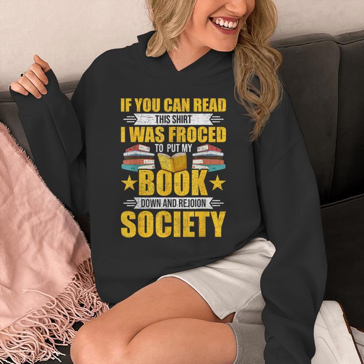 I Was Forced To Put My Book Down Book Lovers Reading Unisex Hoodie