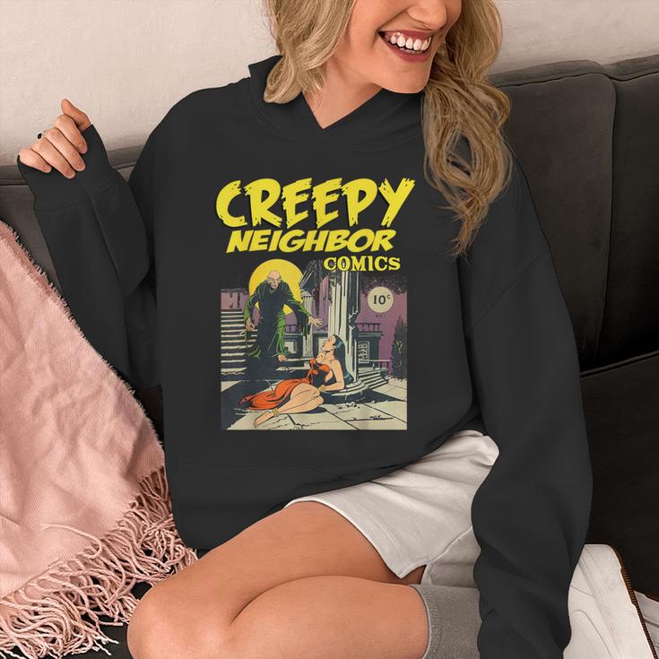 FUNNY Creepy Neighbor Comics Parody Horror Comic Book Unisex Hoodie