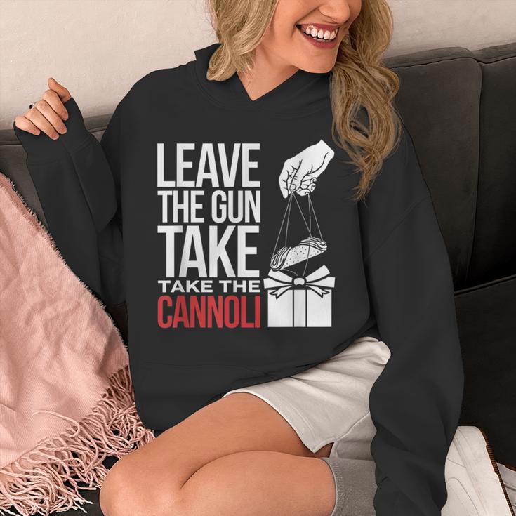 Leave The Gun Take The Cannoli メンズ レディース イタリア国旗 パーカー