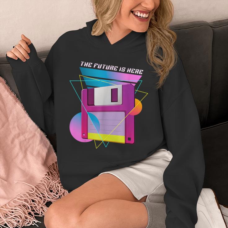 The Future Is Here フロッピーディスクディスクディスクレトロ80年代vaporwave パーカー
