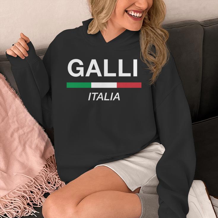 Galli イタリア製 ファミリーネーム イタリア 国旗 長袖tシャツ パーカー