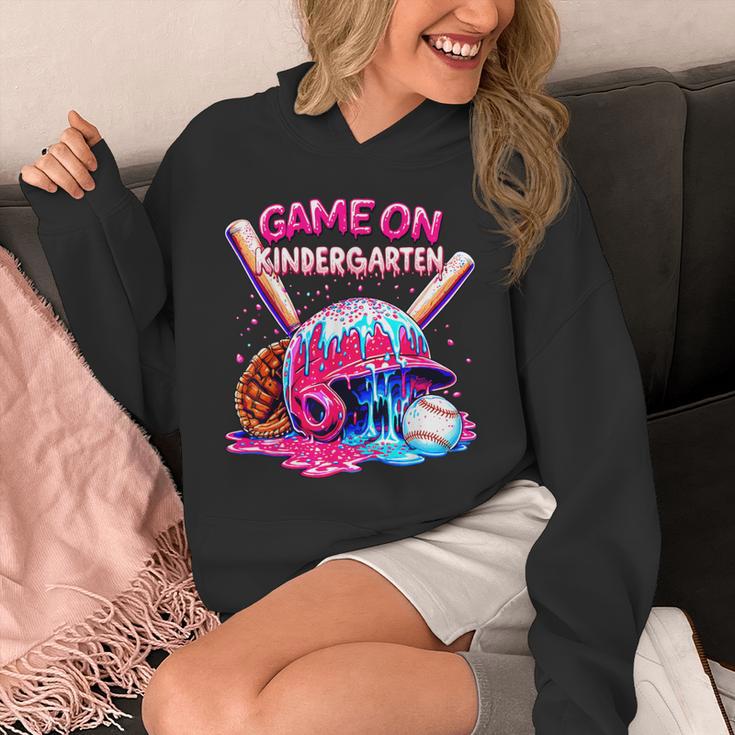 Game Kindergarten Baseball Ice Cream Drip On Back To School Unisex Hoodie Game Kindergarten Baseball Ice Cream Drip On Back To School Unisex Hoodie