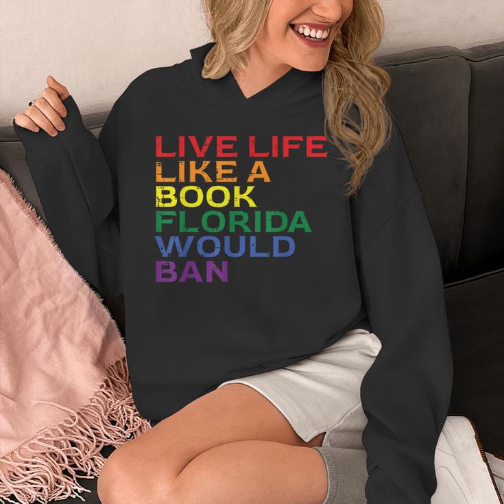 Gay Pride Live Like Book Florida Ban LGBTQ Rainbow Men Women Unisex Hoodie Gay Pride Live Like Book Florida Ban LGBTQ Rainbow Men Women Unisex Hoodie