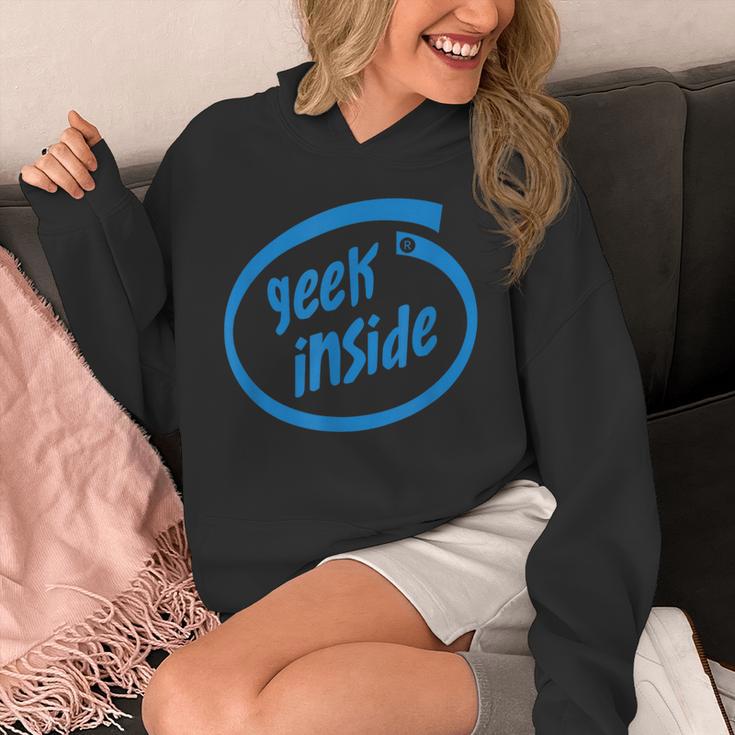 Geek Inside Eccentric Intellectual Tech パーカー