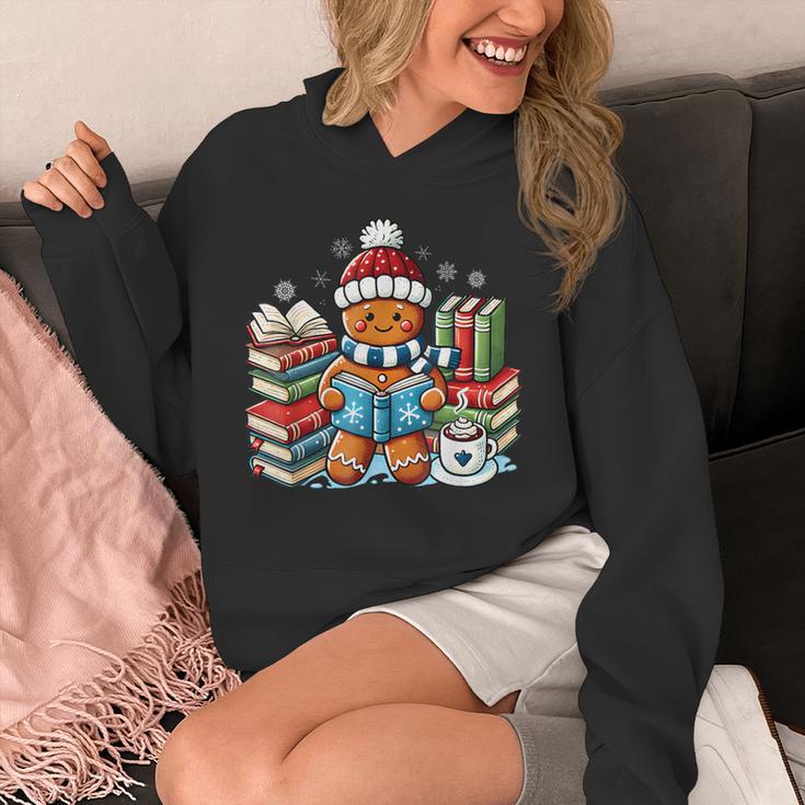 Gingerbread Reading Book Lovers Christmas Bookworm Librarian Unisex Hoodie Gingerbread Reading Book Lovers Christmas Bookworm Librarian Unisex Hoodie