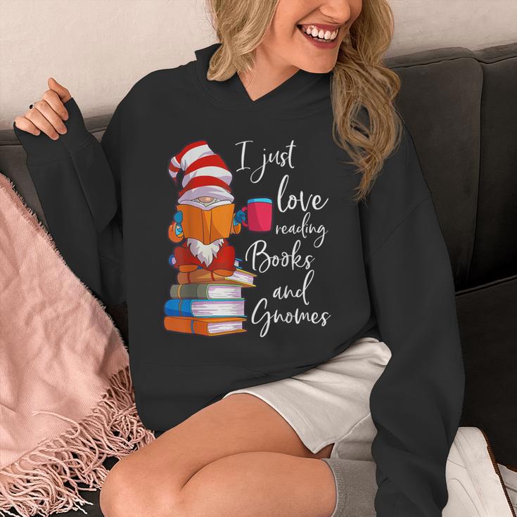 Gnome Shirt Women Girls Book Lover Reading Club Gnome Lover Unisex Hoodie