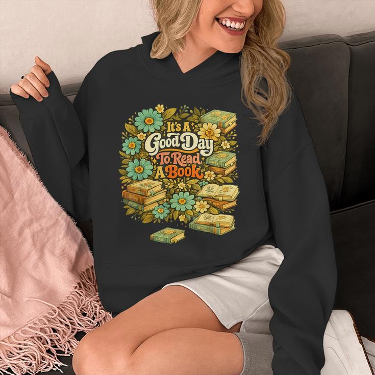 Good Day To Read A Book Floral Unisex Hoodie