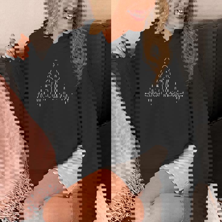 Grandpa & Grandson Heartbeat Partner Look Grandchild & Grandfather パーカー