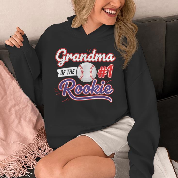Grandparent Grandma Of The 1 Rookie Baseball Unisex Hoodie Grandparent Grandma Of The 1 Rookie Baseball Unisex Hoodie