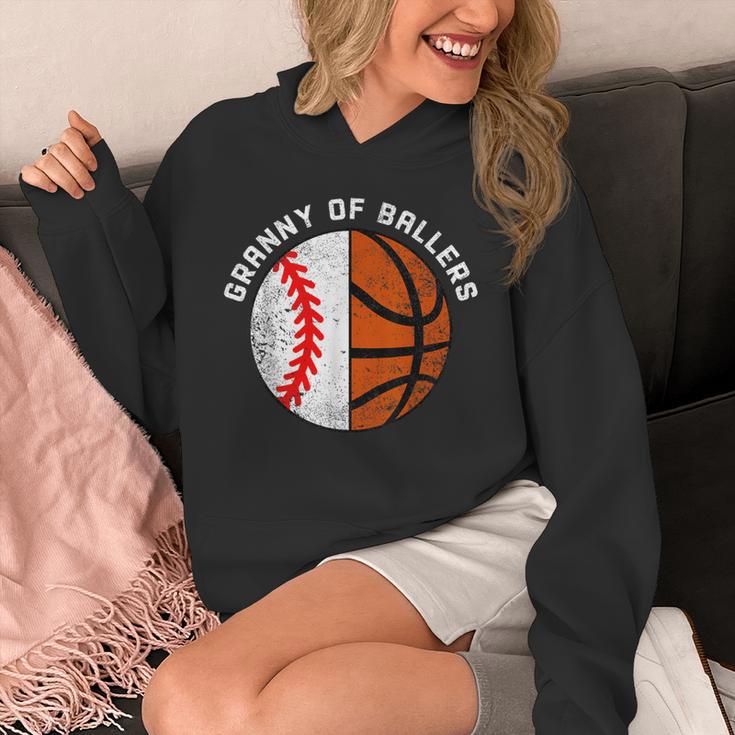 Granny Of Ballers Baseball Basketball Grandma Granny Unisex Hoodie
