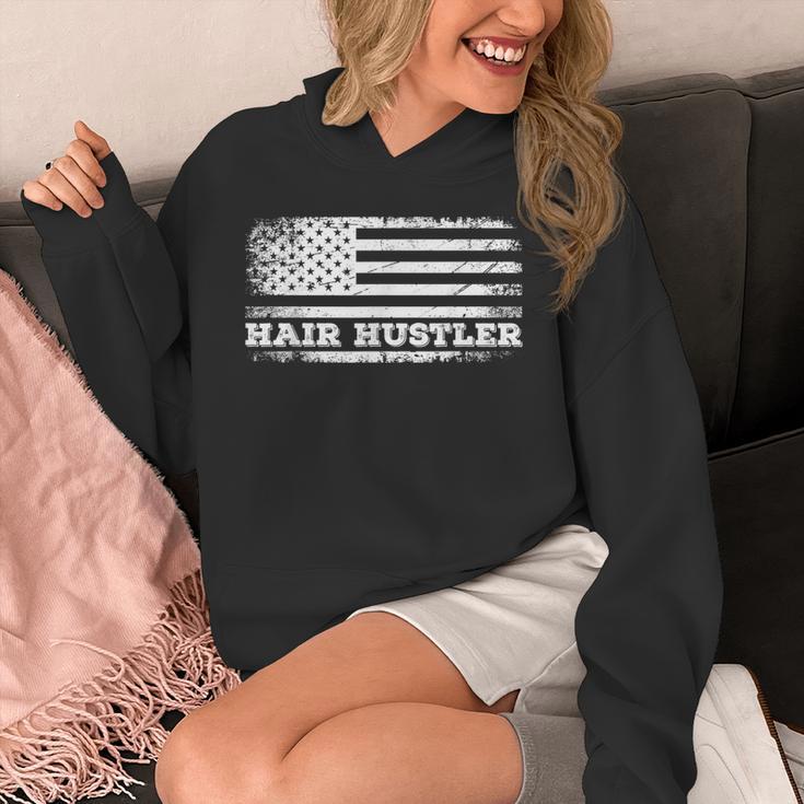 Hair Hustler アメリカ国旗 ヘアスタイリスト バーバー Usa メンズ レディース パーカー