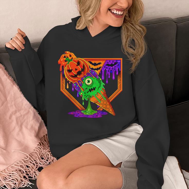 Halloween Baseball Ice Cream Drip Boys Girls Youth Unisex Hoodie Halloween Baseball Ice Cream Drip Boys Girls Youth Unisex Hoodie