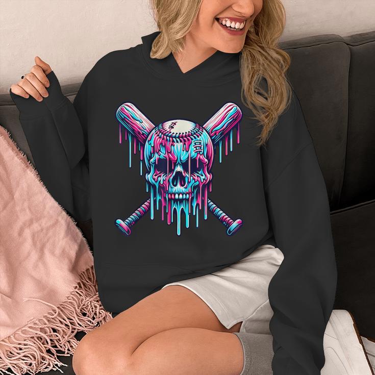 Halloween Baseball Skull Drip Baseball Lifestyle Boy Men Unisex Hoodie