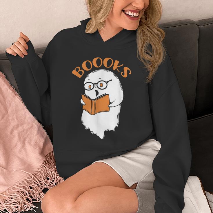 Halloween Boooks Ghost For Book Lover Unisex Hoodie