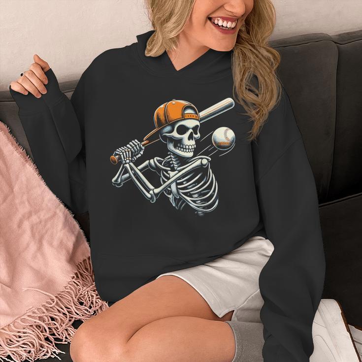 Halloween Boys Batting Skeleton Baseball Unisex Hoodie Halloween Boys Batting Skeleton Baseball Unisex Hoodie