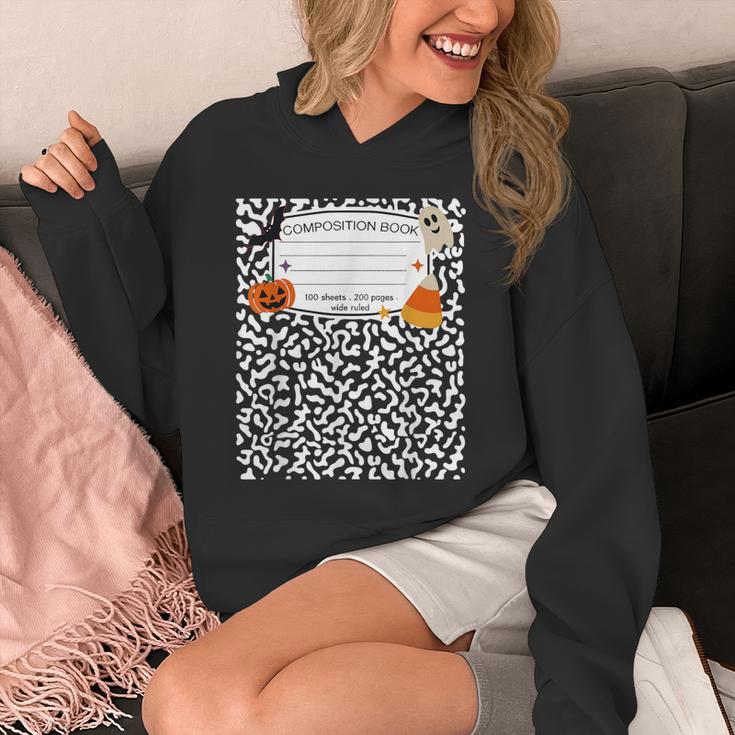 Halloween Teacher Composition Book Notebook Matching Group Unisex Hoodie Halloween Teacher Composition Book Notebook Matching Group Unisex Hoodie