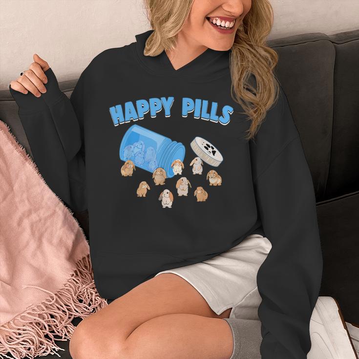 Happy Pills うさぎ 面白い ホーランドロップ バニー 恋人 ユーモア パーカー