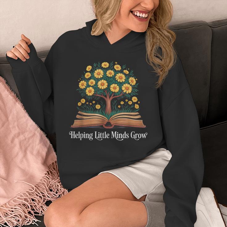 Helping Little Minds Grow Book Tree Education Unisex Hoodie Helping Little Minds Grow Book Tree Education Unisex Hoodie