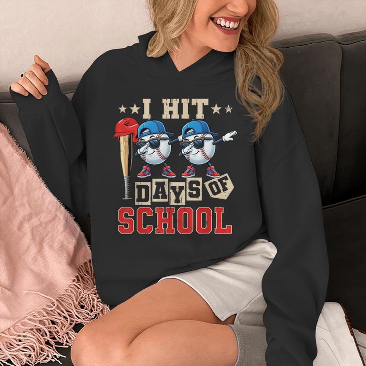 I Hit 100 Days Of School Baseball Kids Boy Teacher 100th Day Unisex Hoodie