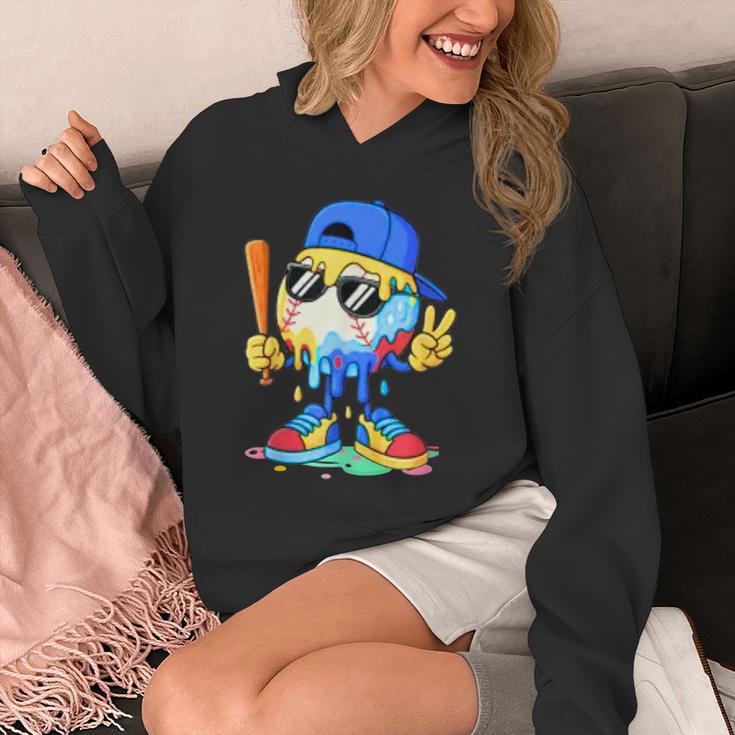Ice Cream Baseball Drip Spots Sprinkle For Boys Youth Kids Unisex Hoodie Ice Cream Baseball Drip Spots Sprinkle For Boys Youth Kids Unisex Hoodie