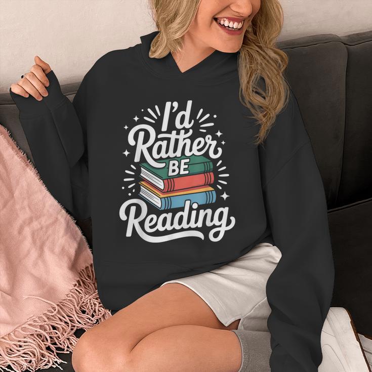 I'd Rather Be Reading Book Lover Unisex Hoodie
