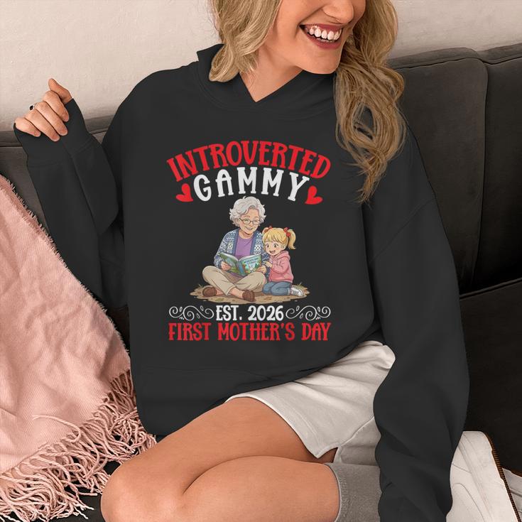 Introverted Gammy Est 2026 First Mother's Day Reading Book Unisex Hoodie Introverted Gammy Est 2026 First Mother's Day Reading Book Unisex Hoodie