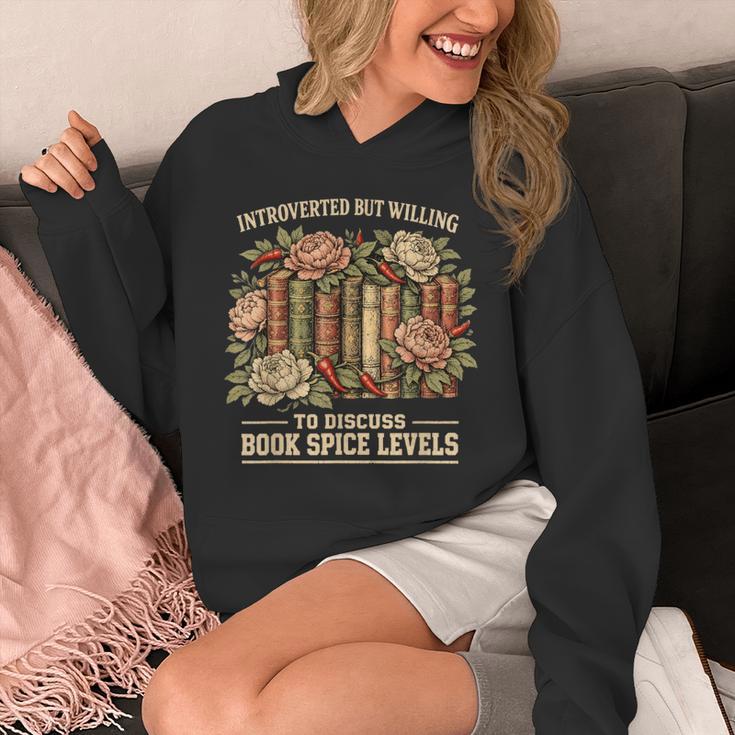 Introverted Spicy Book Reader Dark Romance Lover Bookworm Unisex Hoodie