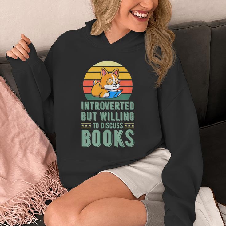 Introverted But Willing To Discuss Books Cute Literary Dog For Men Women Unisex Hoodie Introverted But Willing To Discuss Books Cute Literary Dog For Men Women Unisex Hoodie