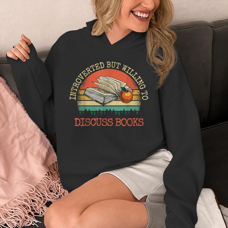Introverted But Willing To Discuss Books Unisex Hoodie