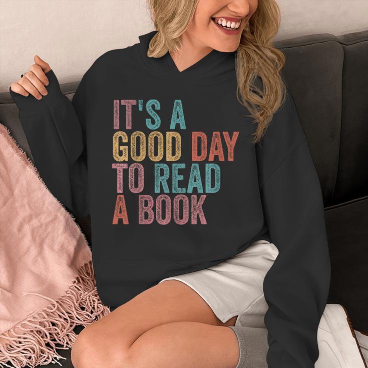 It's A Good Day To Read A Book Retro Vintage Unisex Hoodie